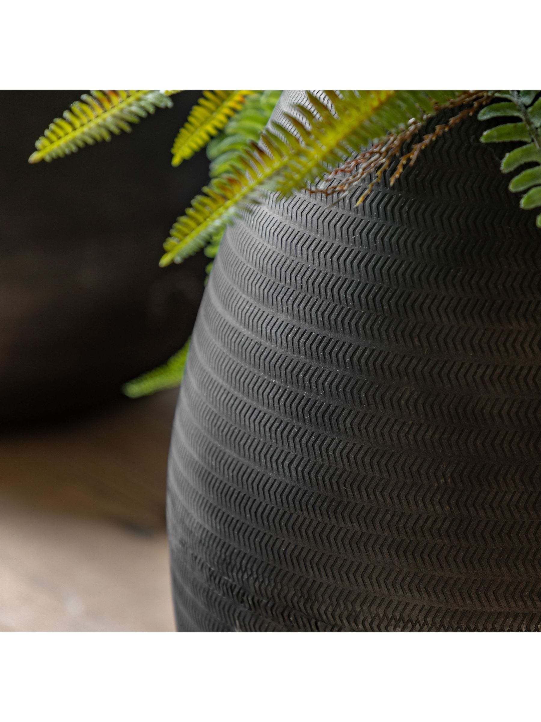 Gallery Home black artisan metal tall arrow vase imported from the UK