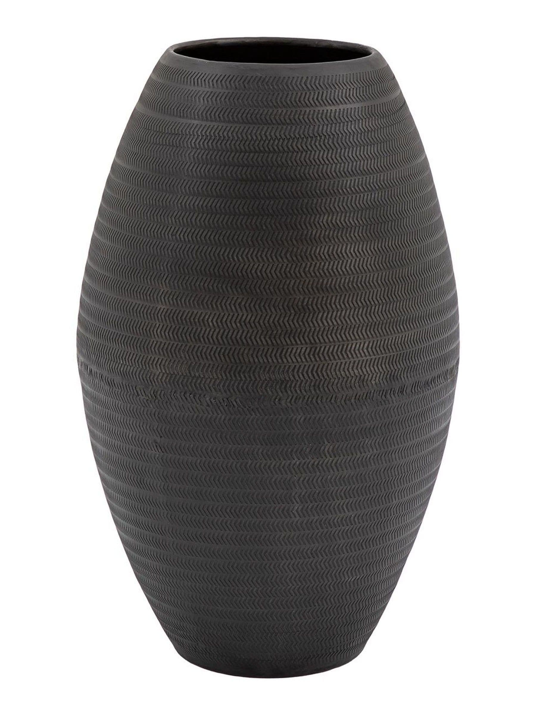 Gallery Home black artisan metal tall arrow vase imported from the UK