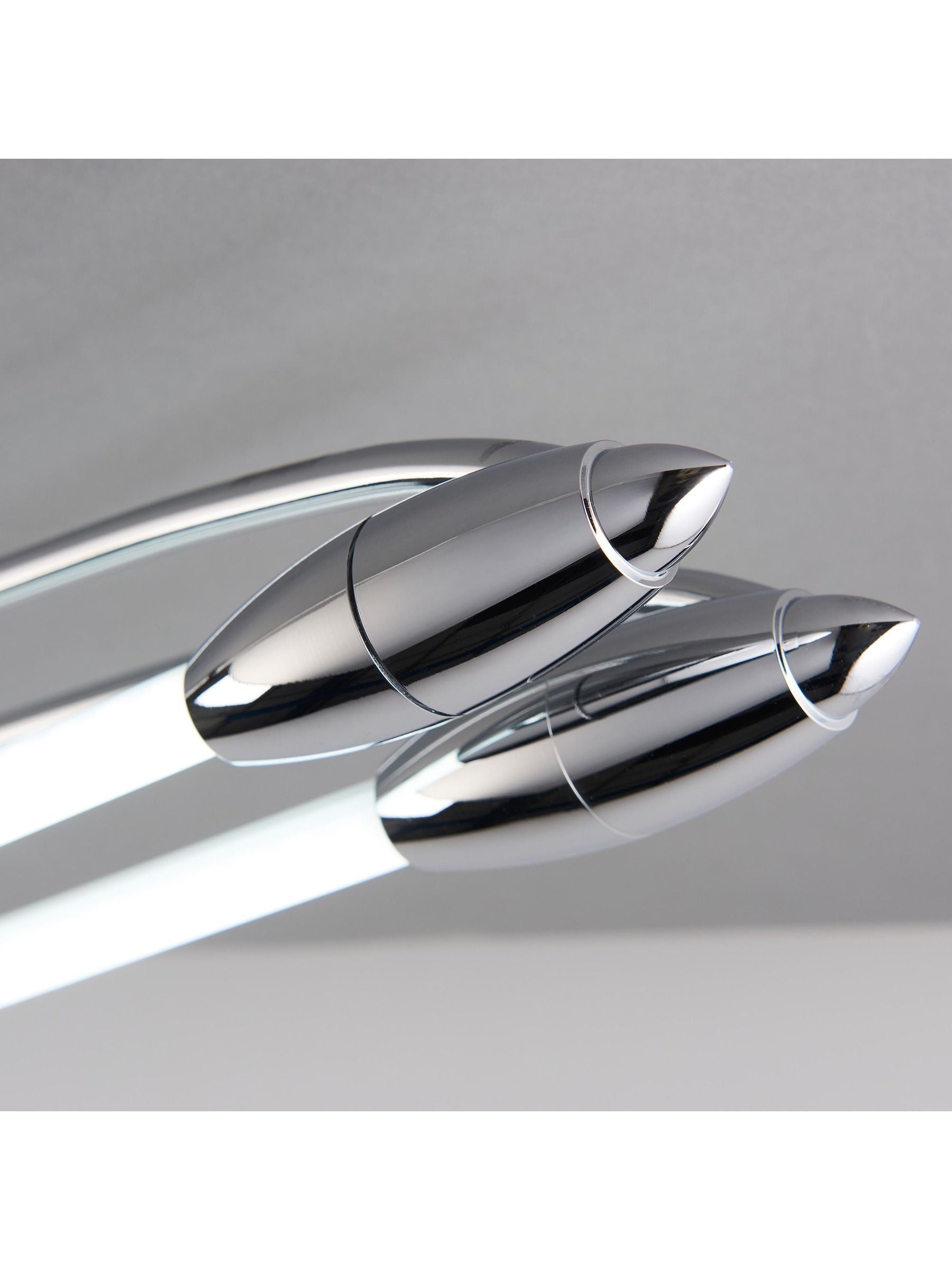 Gallery Home Chrome Harper LED dual ceiling light, imported from the UK