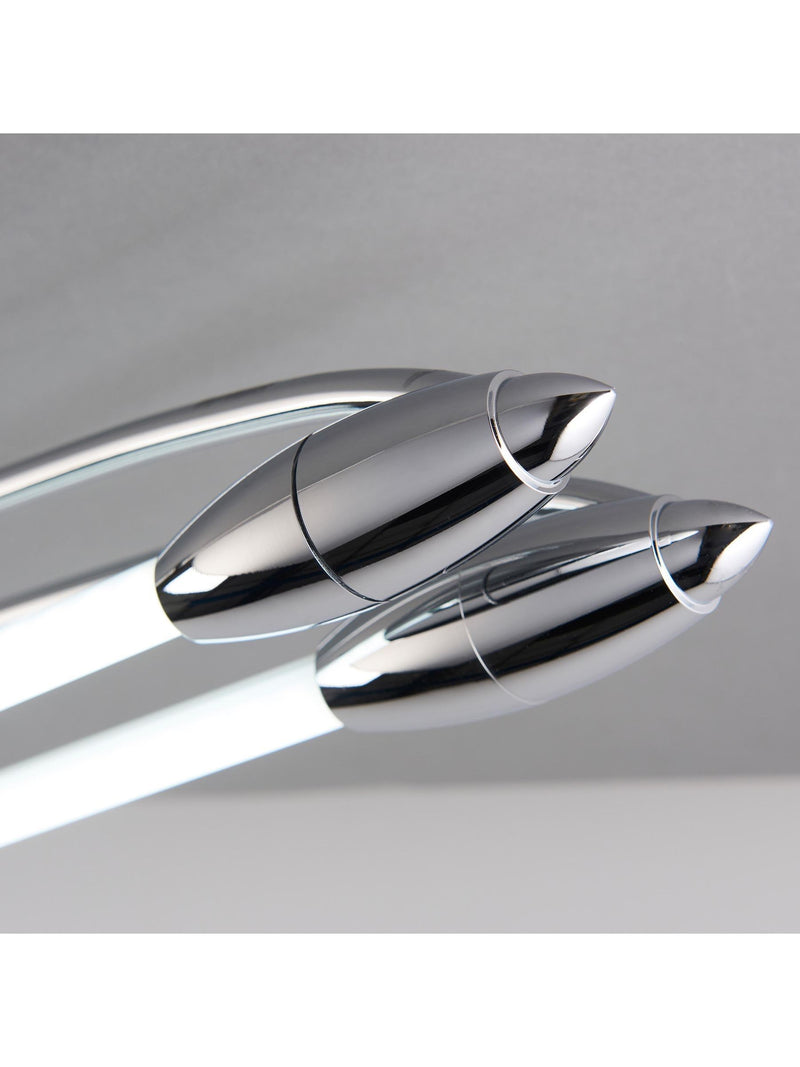 Gallery Home Chrome Harper LED dual ceiling light, imported from the UK