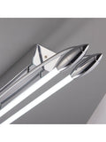 Gallery Home Chrome Harper LED dual ceiling light, imported from the UK