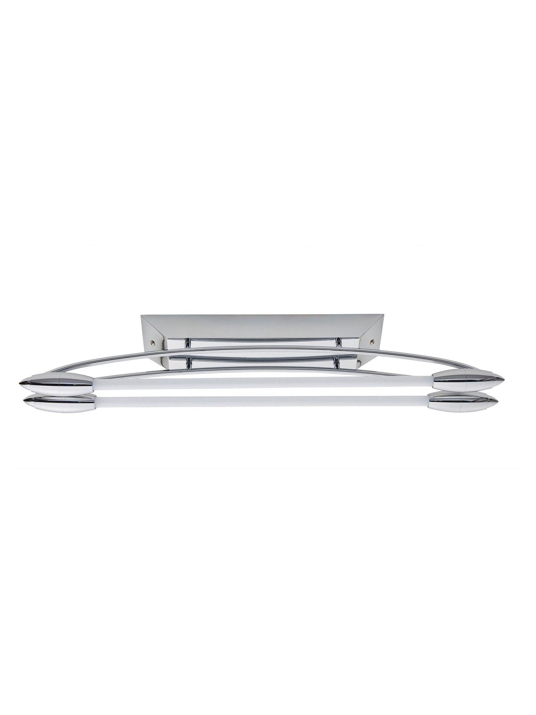 Gallery Home Chrome Harper LED dual ceiling light, imported from the UK