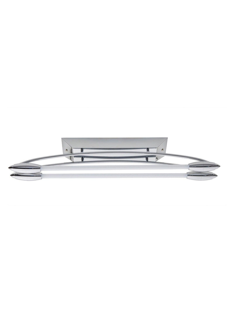 Gallery Home Chrome Harper LED dual ceiling light, imported from the UK