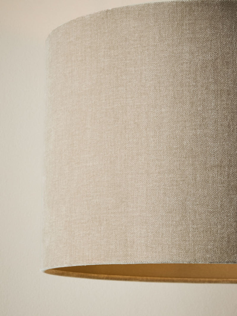 Chenille ceiling lamp shade easy fit multiple sizes (British brand)
