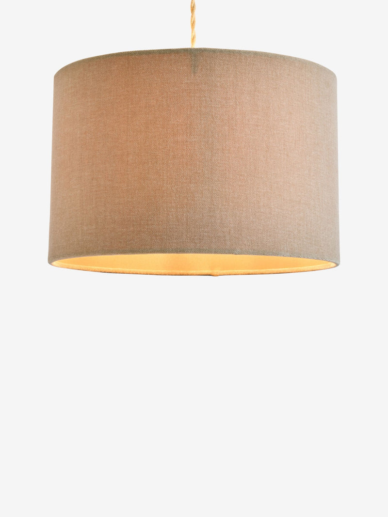 Chenille ceiling lamp shade easy fit multiple sizes (British brand)