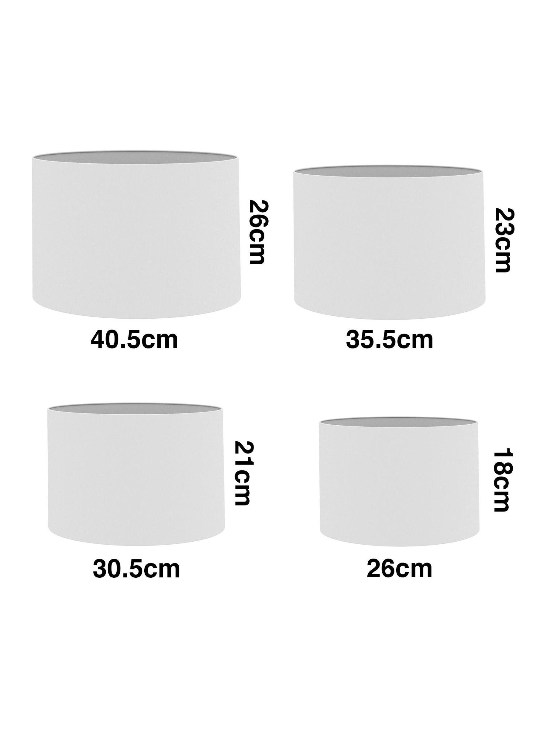 Chenille ceiling lamp shade easy fit multiple sizes (British brand)