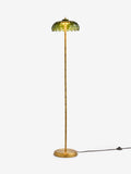 Rockett St George green palm floor lamp with tree stem, UK version
