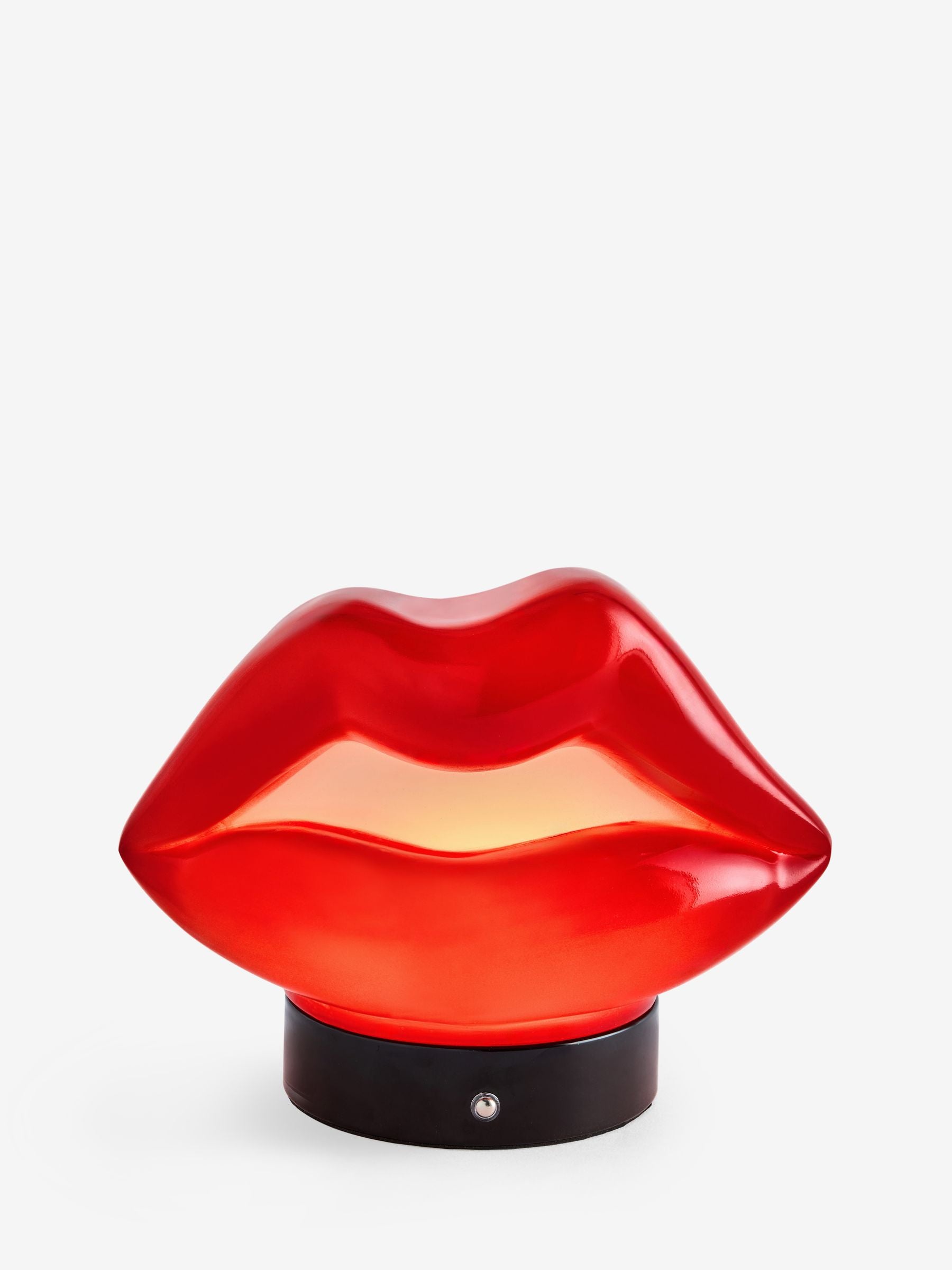 Rockett St George red rechargeable lips table lamp (British brand)