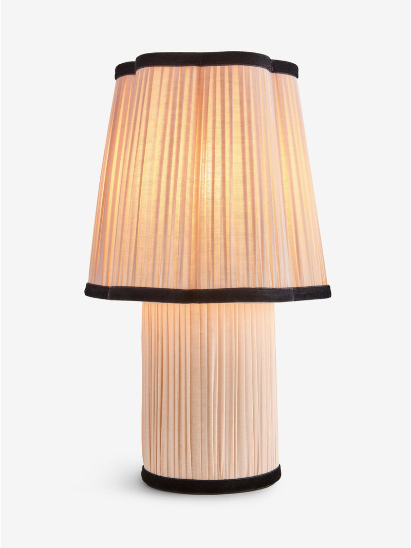 Rockett St George Mayfair rechargeable table lamp cream black, imported from UK