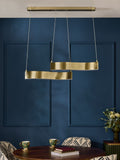 Clarke and Clarke Brass wavy dining light - British product