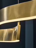 Clarke and Clarke Brass wavy dining light - British product