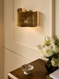 Nina Campbell Natural Fleur rattan wall light - British product