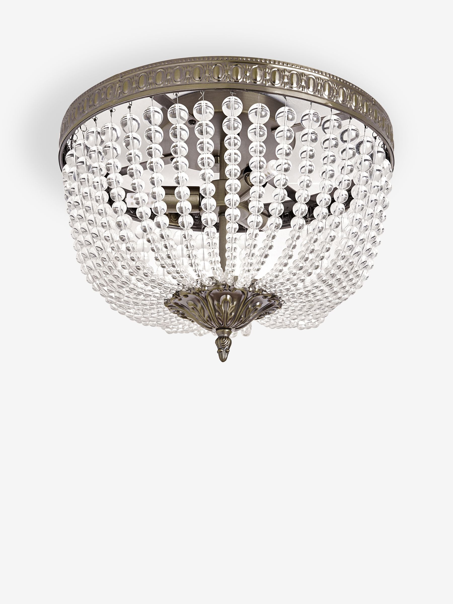 Shabby Chic Lilian glass beaded chandelier, imported from the UK