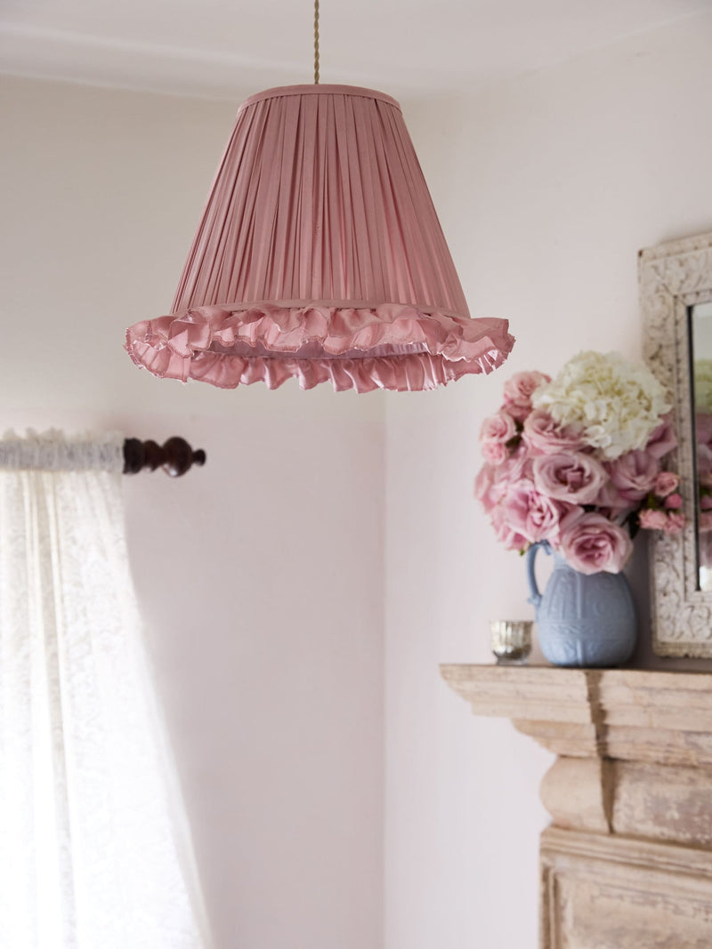 Shabby Chic Pink Giselle easyfit shade, imported from the UK