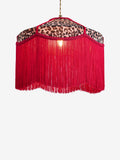 Rockett St George leopard print fringe lampshade, UK version