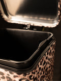 Rockett St George leopard print pedal bin 30L (British brand)