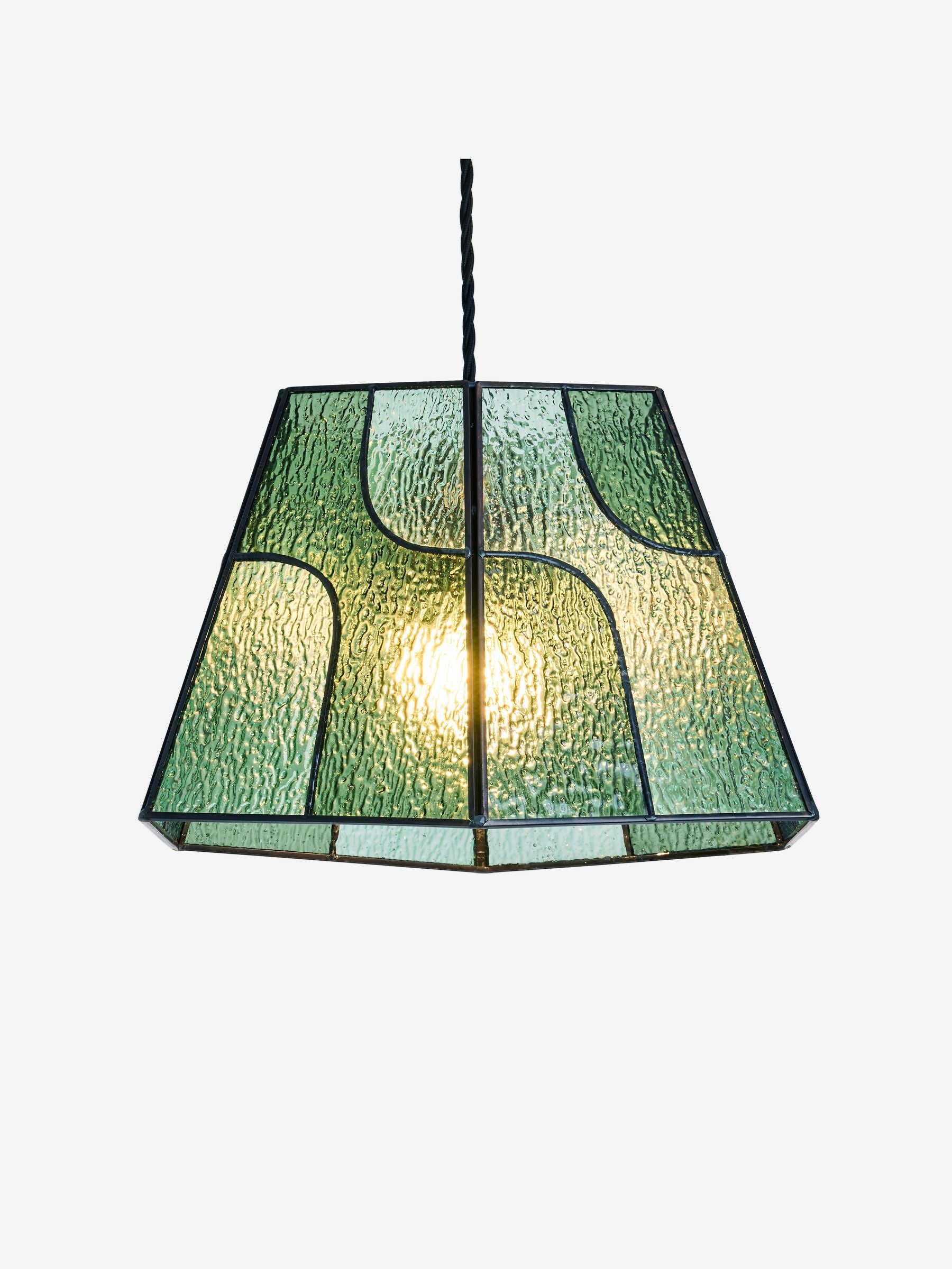 MADE.COM Delmar green easyfit lamp shade - British product