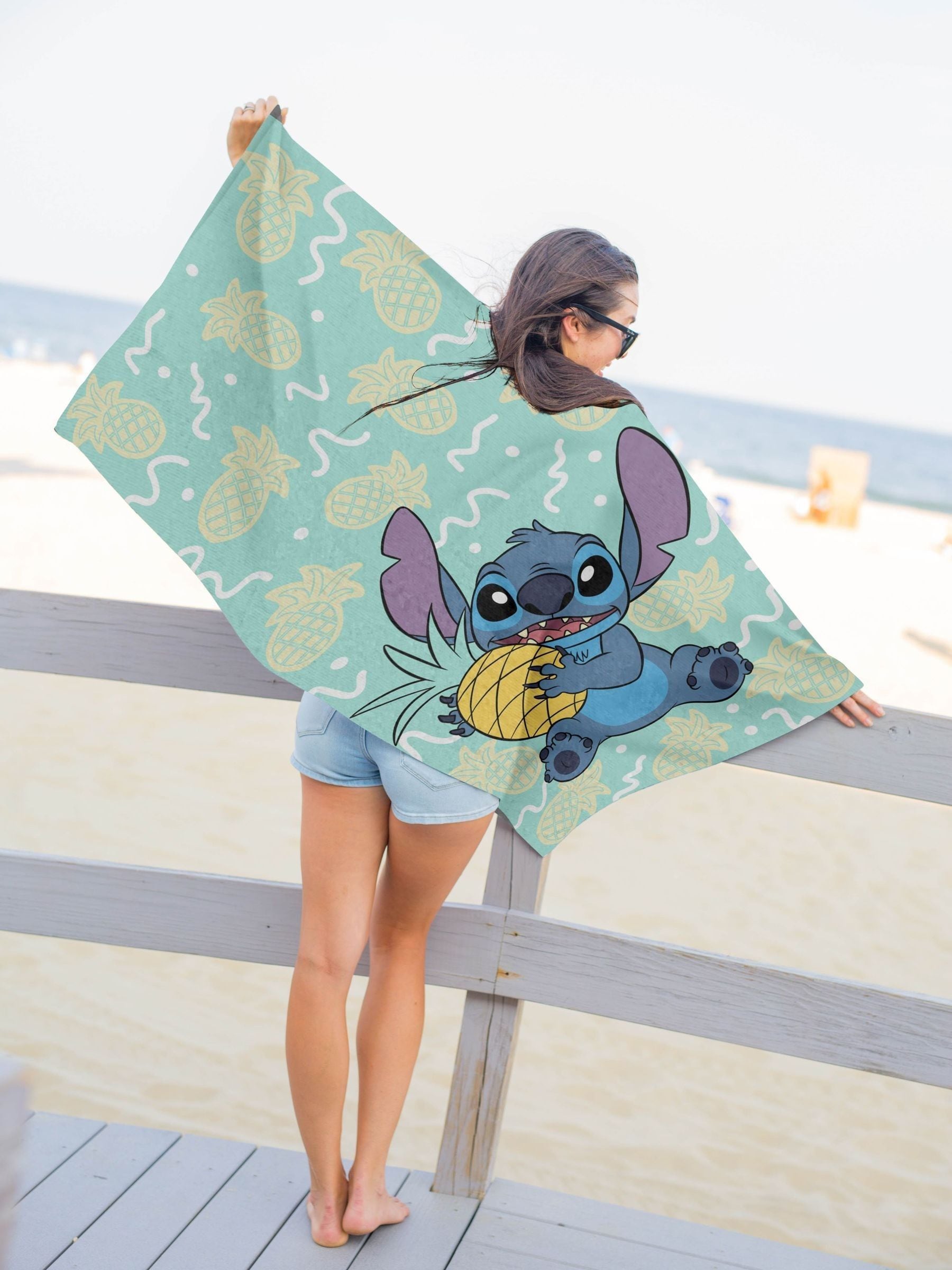 Jay Franco Disney Lilo Stitch cotton towel, imported from the UK