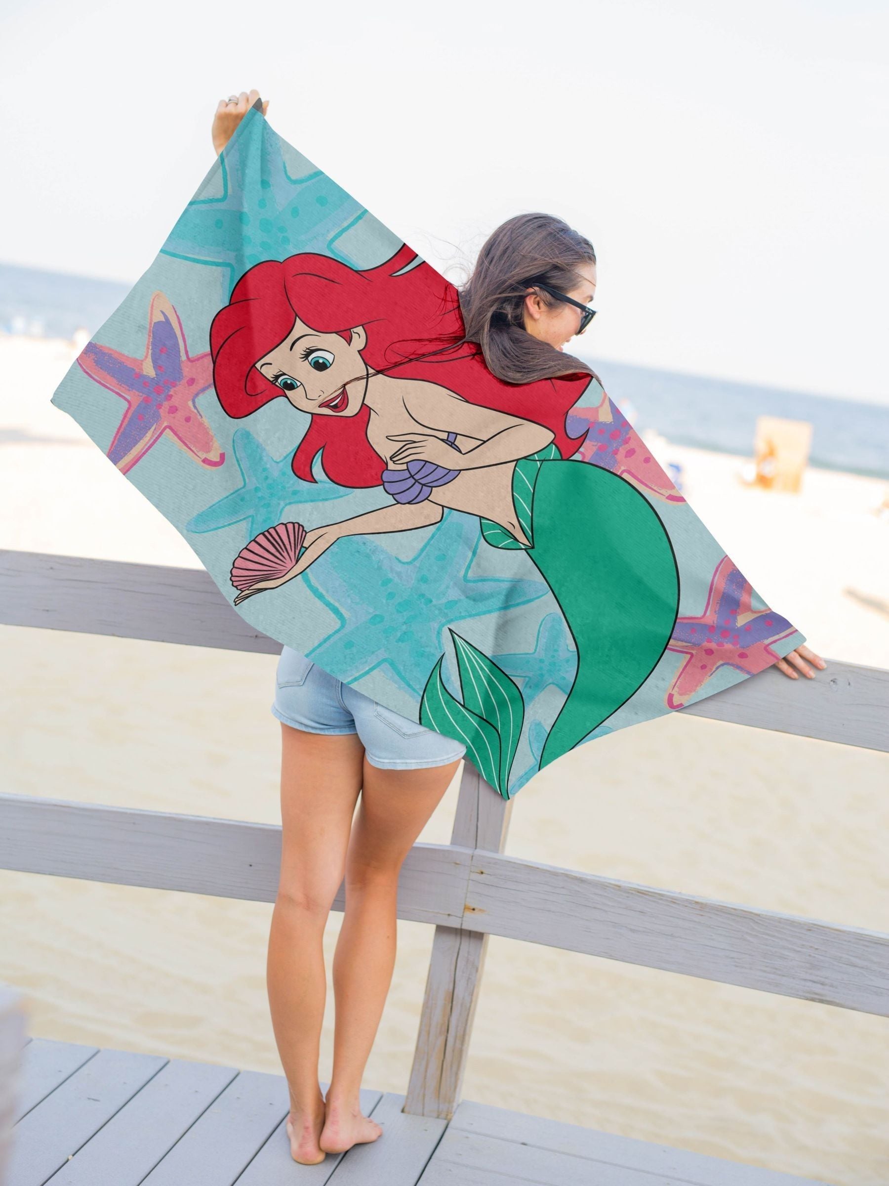 Jay Franco Disney Little Mermaid cotton beach towel, imported from the UK