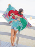 Jay Franco Disney Little Mermaid cotton beach towel, imported from the UK
