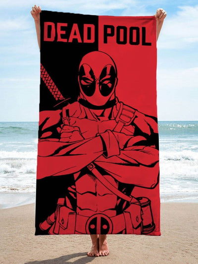 Next Jay Franco Marvel Deadpool Cotton Beach Towel 71 x 147 cm- Buy online at McGrocer