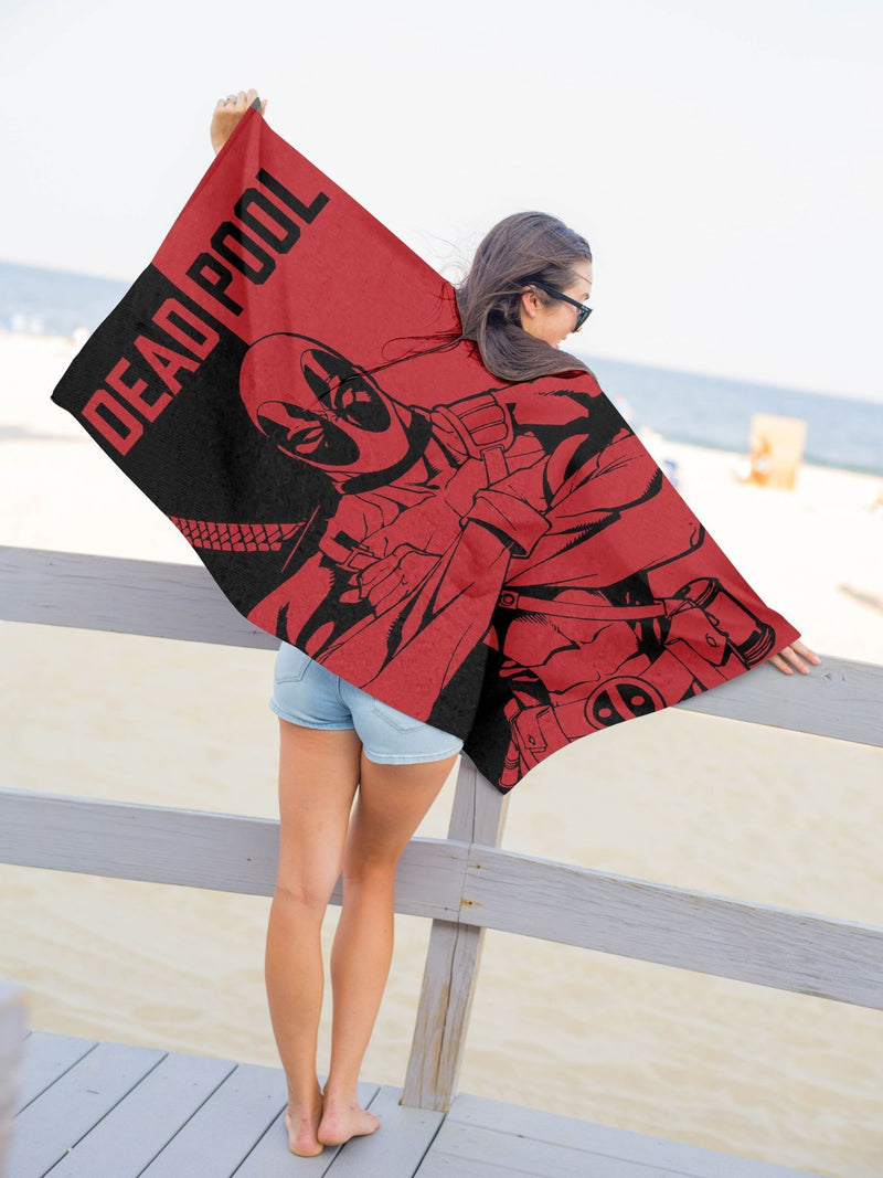 Jay Franco Marvel Deadpool beach towel 71x147cm - British product