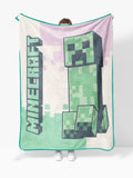 Jay Franco pink Minecraft Creeper throw blanket 130x150 cm - British product