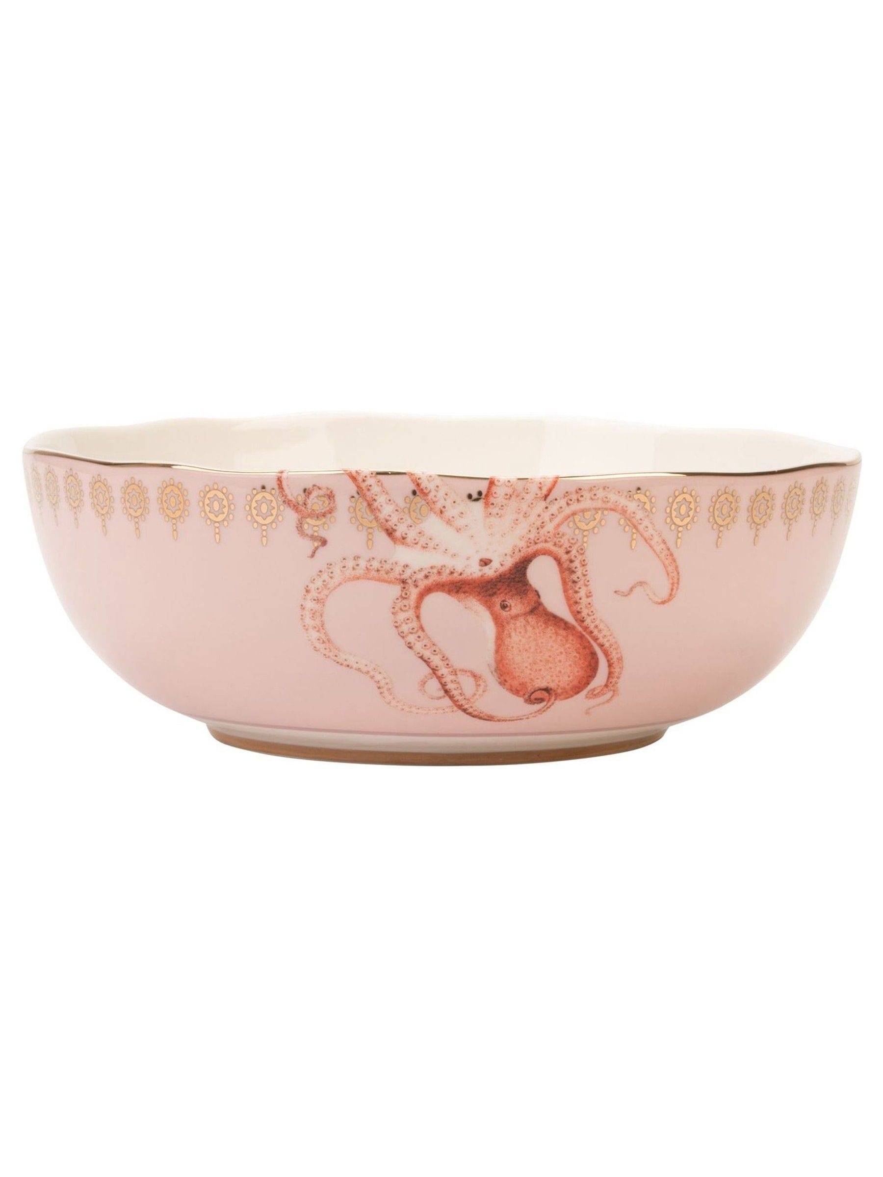Yvonne Ellen Pink Octopus Serving Bowl