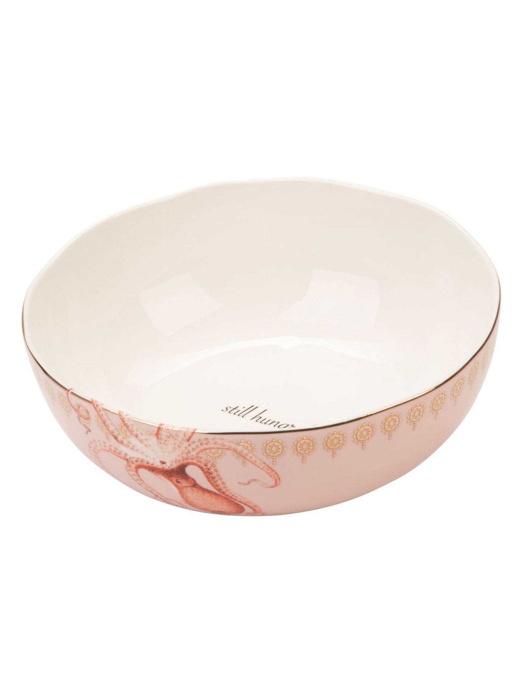 Yvonne Ellen Pink Octopus Serving Bowl