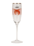 Yvonne Ellen Set of 2 Clear Shrimp Champagne Flutes
