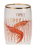 Yvonne Ellen Set of 2 Clear Shrimp Champagne Flutes