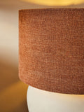 Rust Brown linen easy fit ceiling shade, imported from the UK