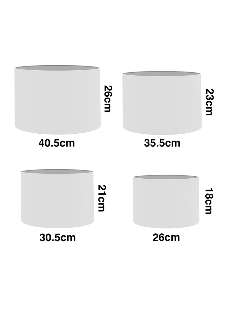 Rust Brown linen easy fit ceiling shade, imported from the UK