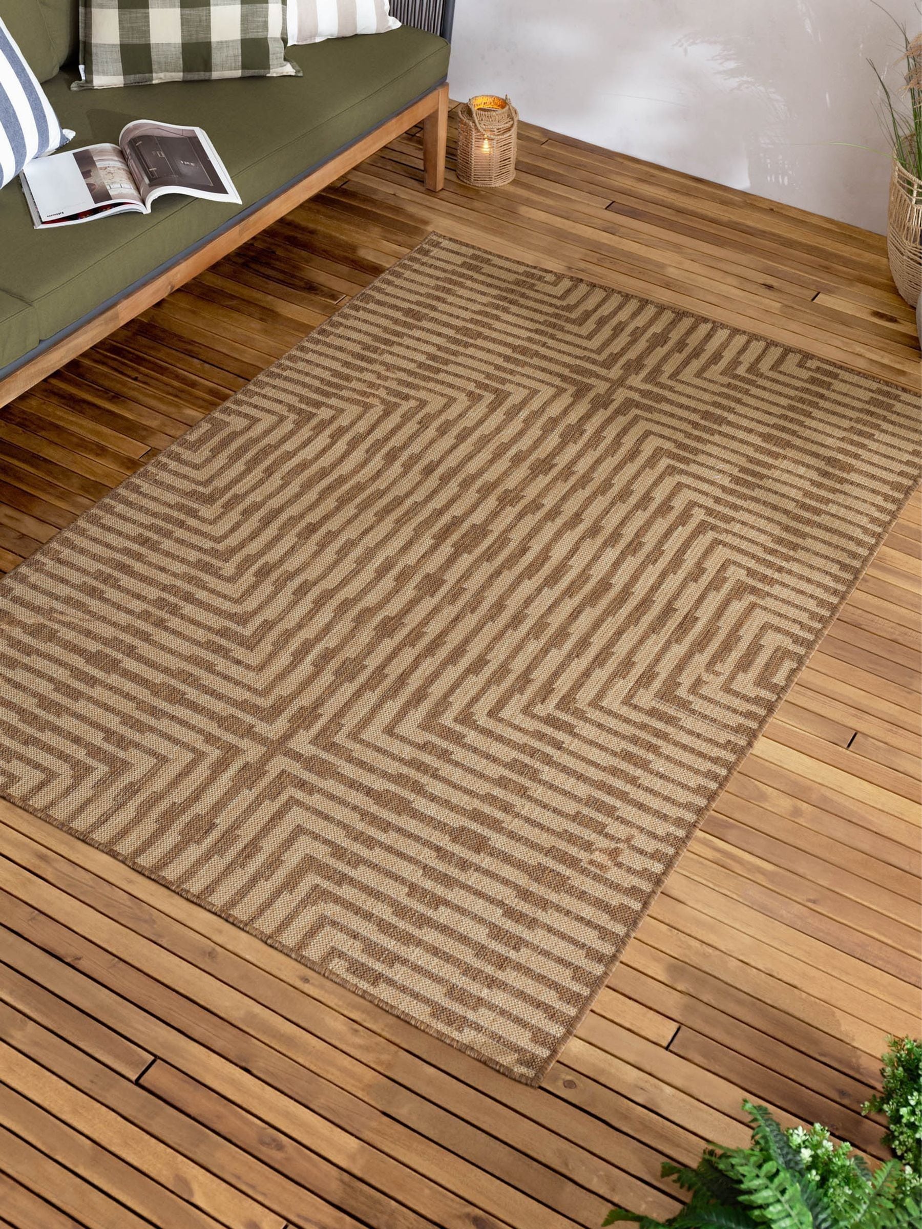 Yard Sandown jute effect indoor outdoor rug - British product