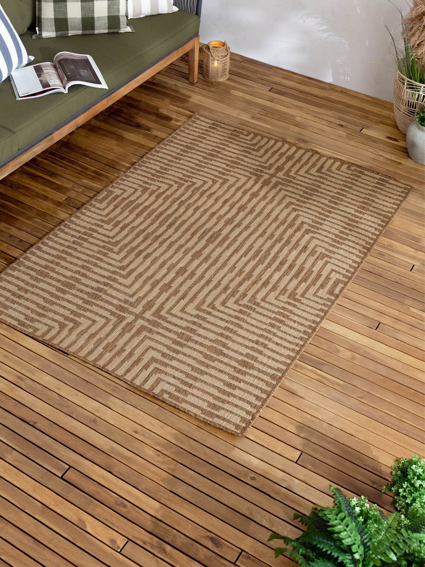 Yard Sandown jute effect indoor outdoor rug - British product