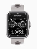 Sekonda black 39mm GPS smartwatch with silicone strap (British brand)