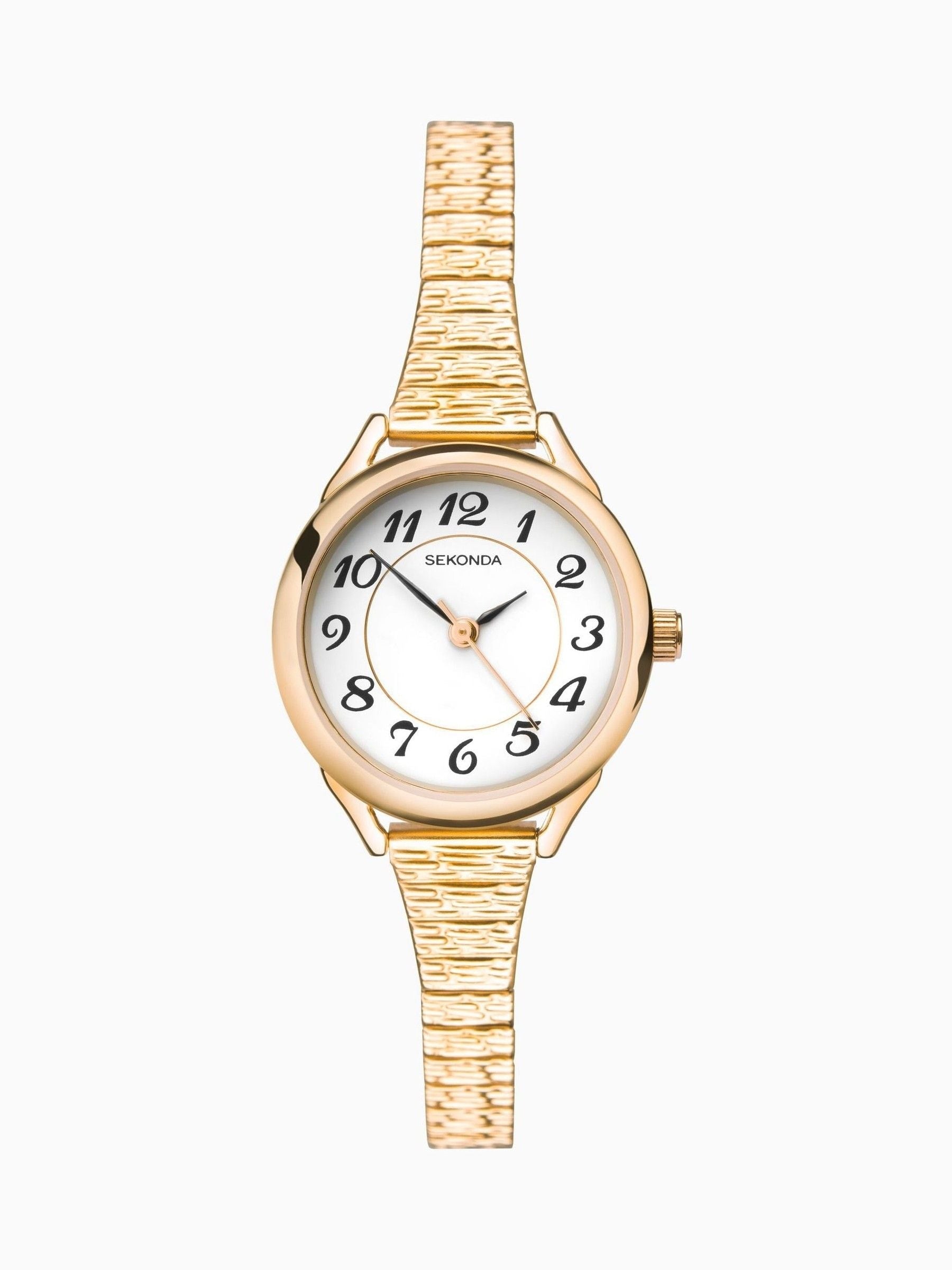 Ladies Classic Watch with Silver Stainless Steel Bracelet and White Dial