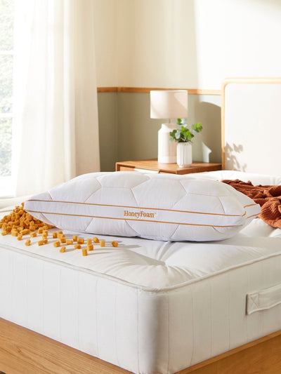Next FBC HoneyFoam Adjustable White Support Pillow - Standard 70 x 45 cm- Buy online at McGrocer
