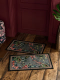 Grey washable tropical border doormats set of 2, imported from the UK