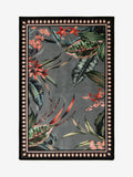 Grey washable tropical border doormats set of 2, imported from the UK