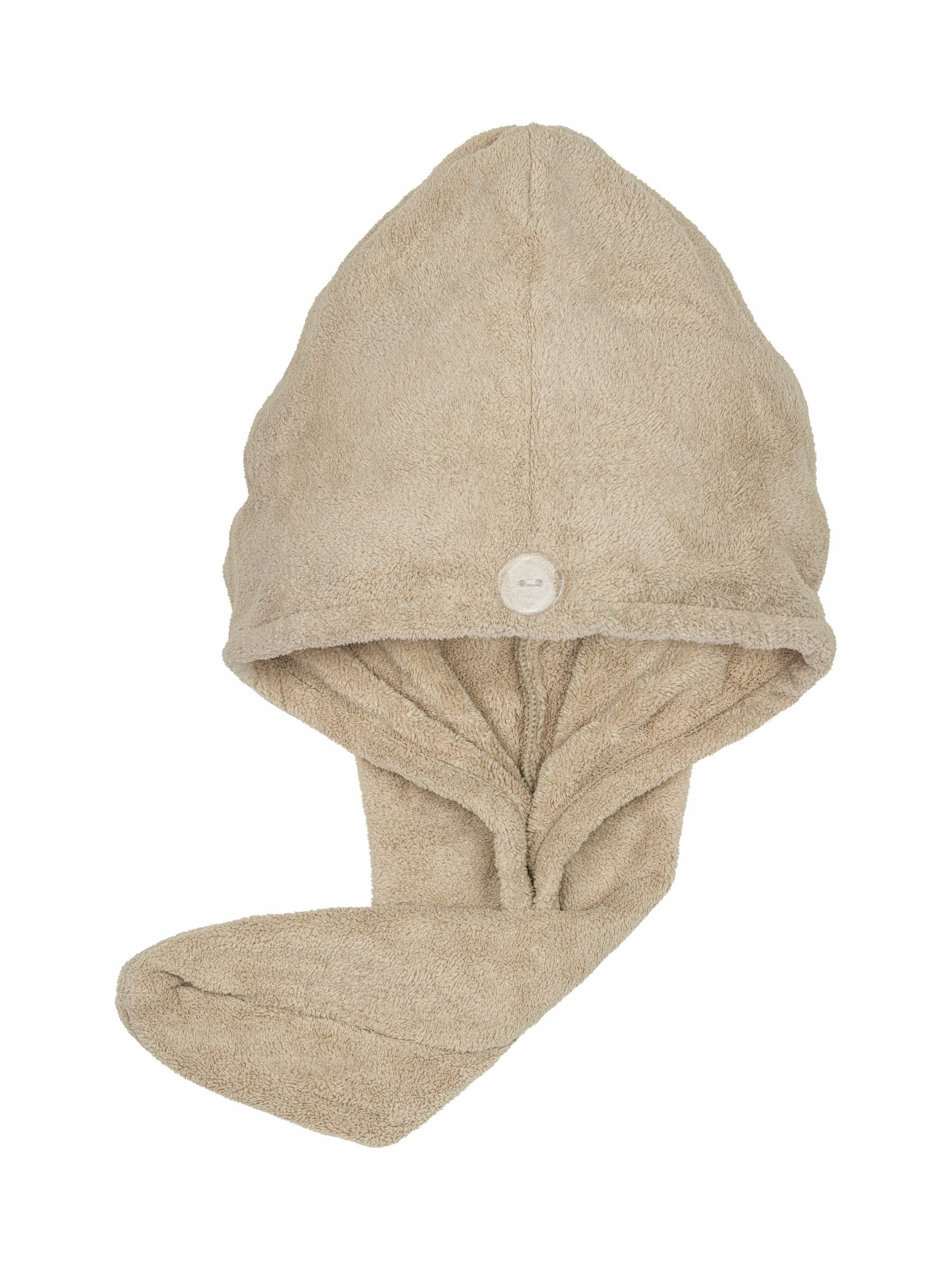 Invisibobble Cozy Wrap beige microfiber towel, imported from the UK