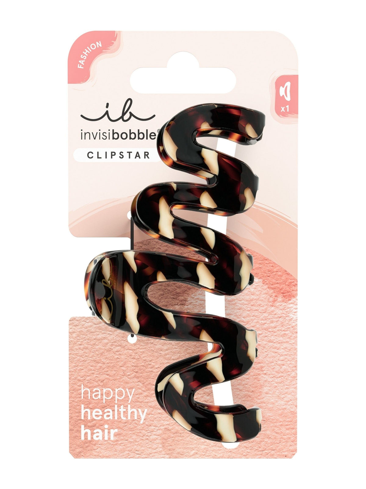 Invisibobble Large Clipstar Cacao Cream claw clip - British product