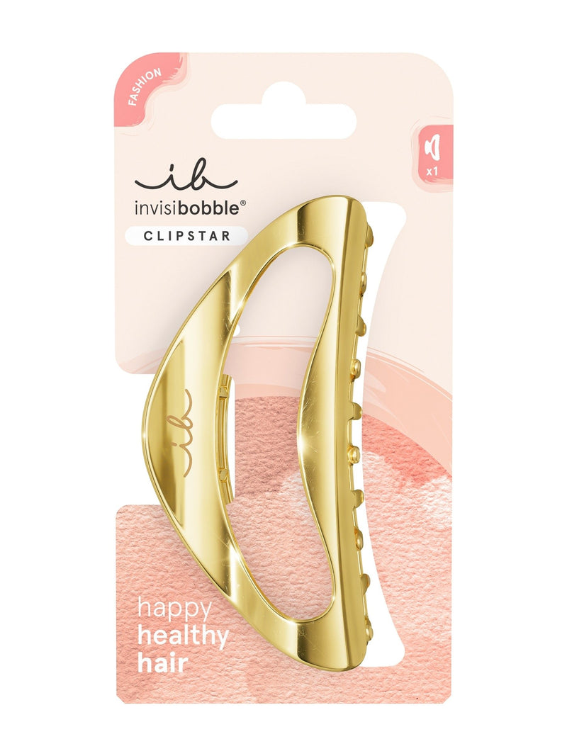 Invisibobble gold luxe clipstar oversized hair clip, UK version