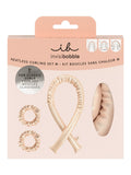 Invisibobble heatless curling set with silky ribbon (British brand)