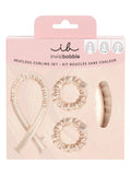 Invisibobble heatless curling set with silky ribbon (British brand)