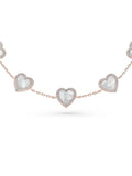 Beaverbrooks rose gold plated heart bracelet 19cm - British product
