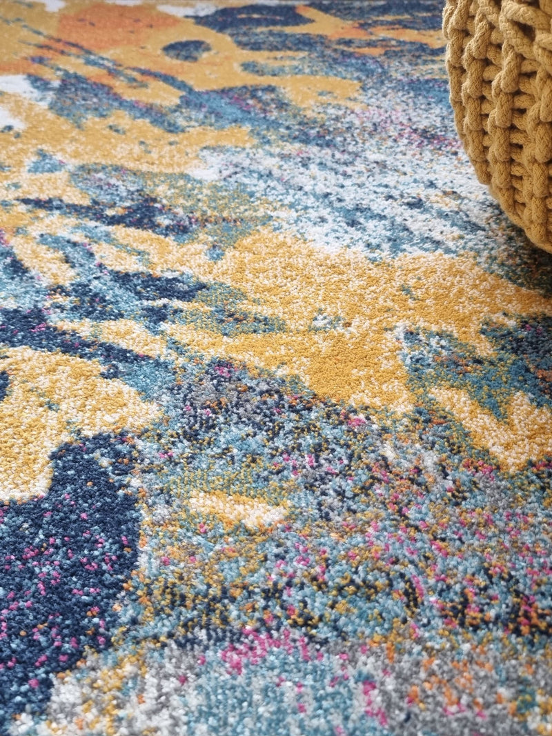 Asiatic Rugs Blue Nova abstract rug polypropylene, UK version
