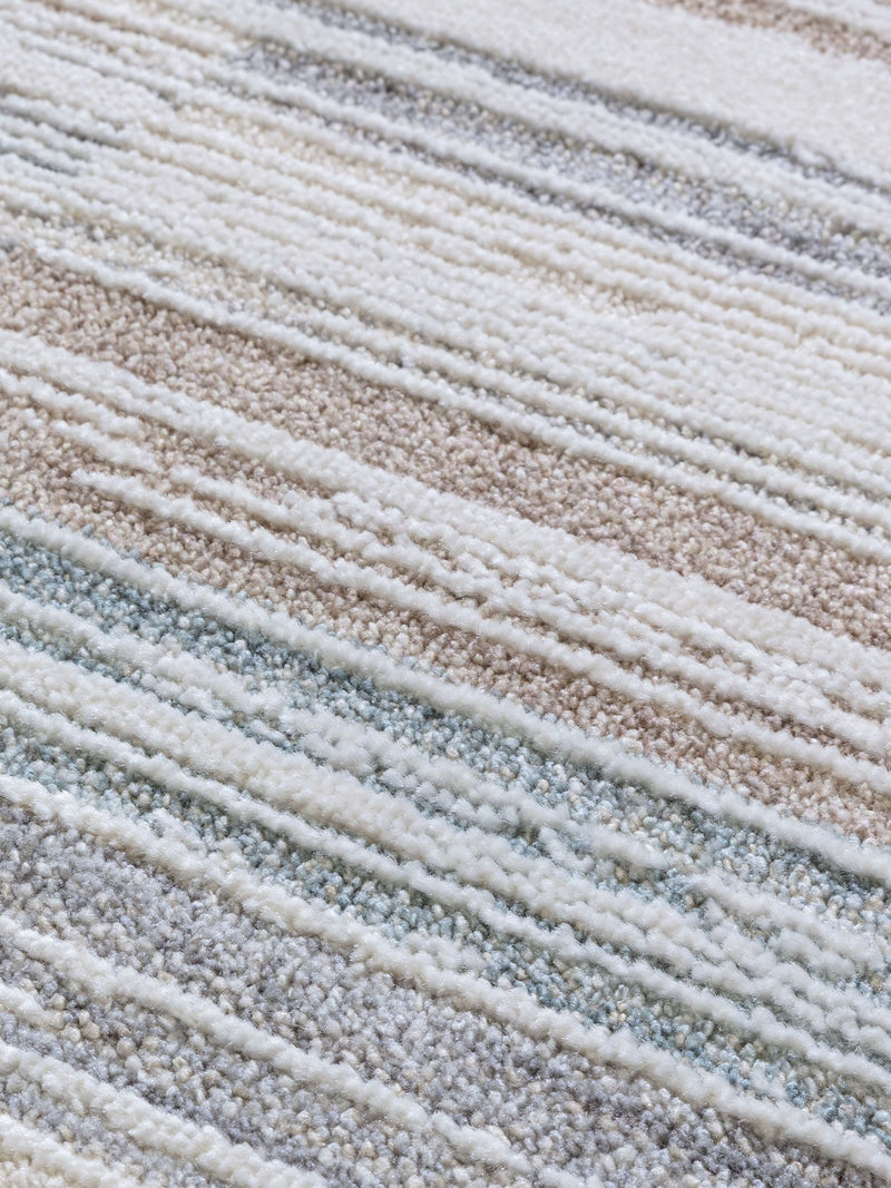 Asiatic Rugs Grey Anders Stripe Rug, imported from the UK