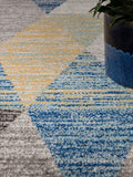 Asiatic Rugs Muse Harlequin rug blue polypropylene, UK version
