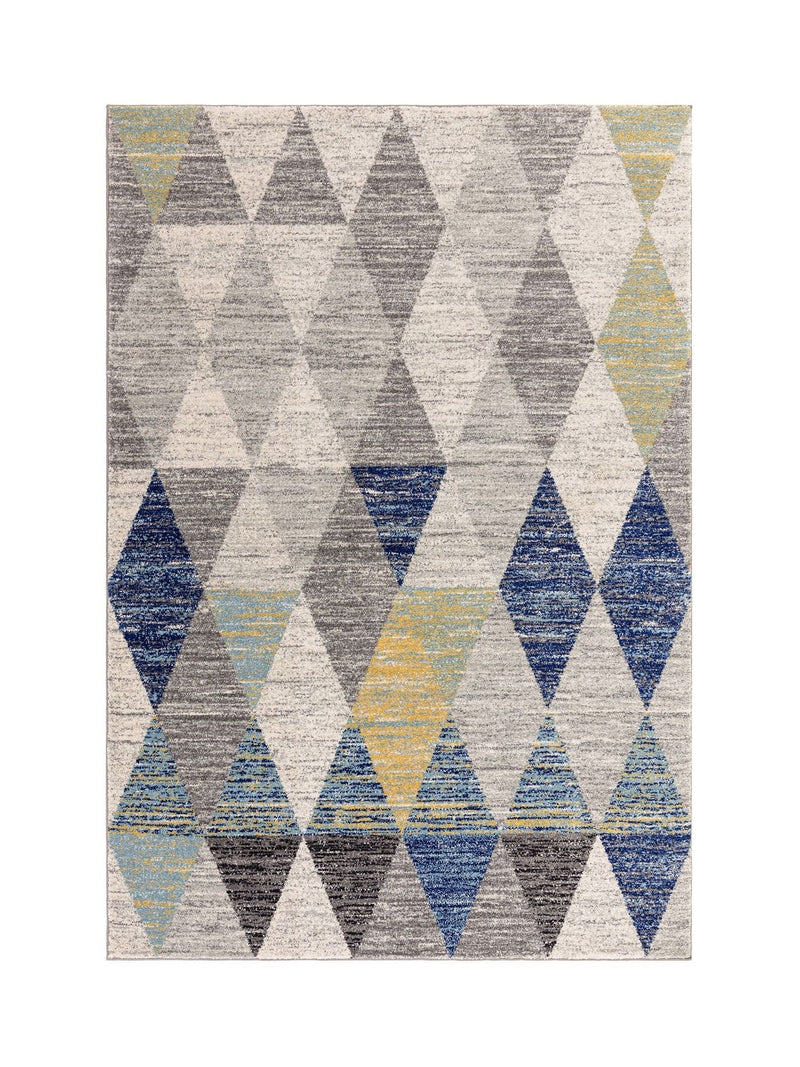 Asiatic Rugs Muse Harlequin rug blue polypropylene, UK version